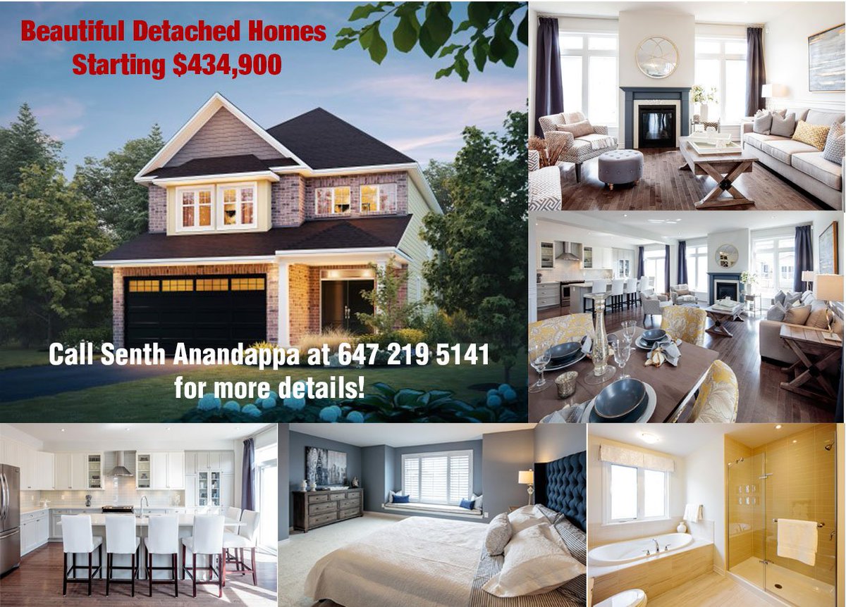 SenthRealtor's tweet image. Beautiful Detached Homes Starting $434,900.
Call 647 219 5141 for More Details. #newhome #newhomes #kingston #investment #investmenthome