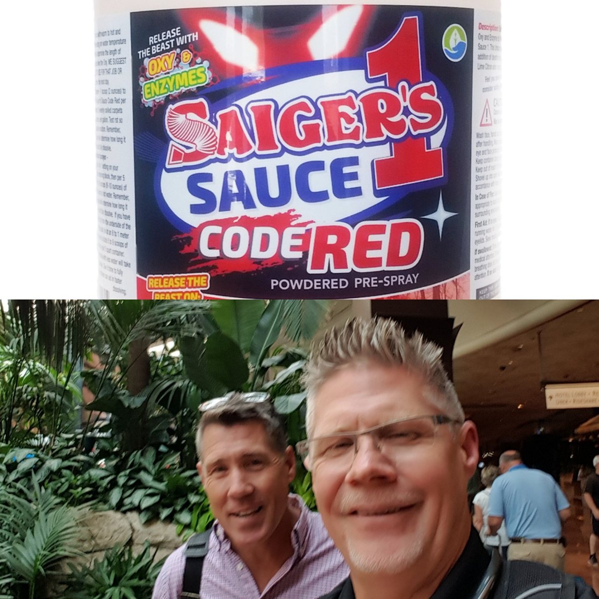 MarkSaiger's tweet photo. Viva Las Vegas! The Experience Cleaning Convention with the Saiger's! #saigers.com #Saiger'sSauce1, #Saiger'sSauceOne, #SaigersCodeRedSauce https://t.co/8y23JlTr5E