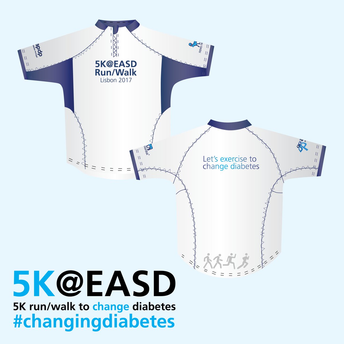5keasd's tweet photo. Thank you to the citizens of #Lisbon and #EASD2017 delegates who have purchased over 200 #5KEASD runner shirts in support of @WorldDiabetesF https://t.co/2RsQW03eoc