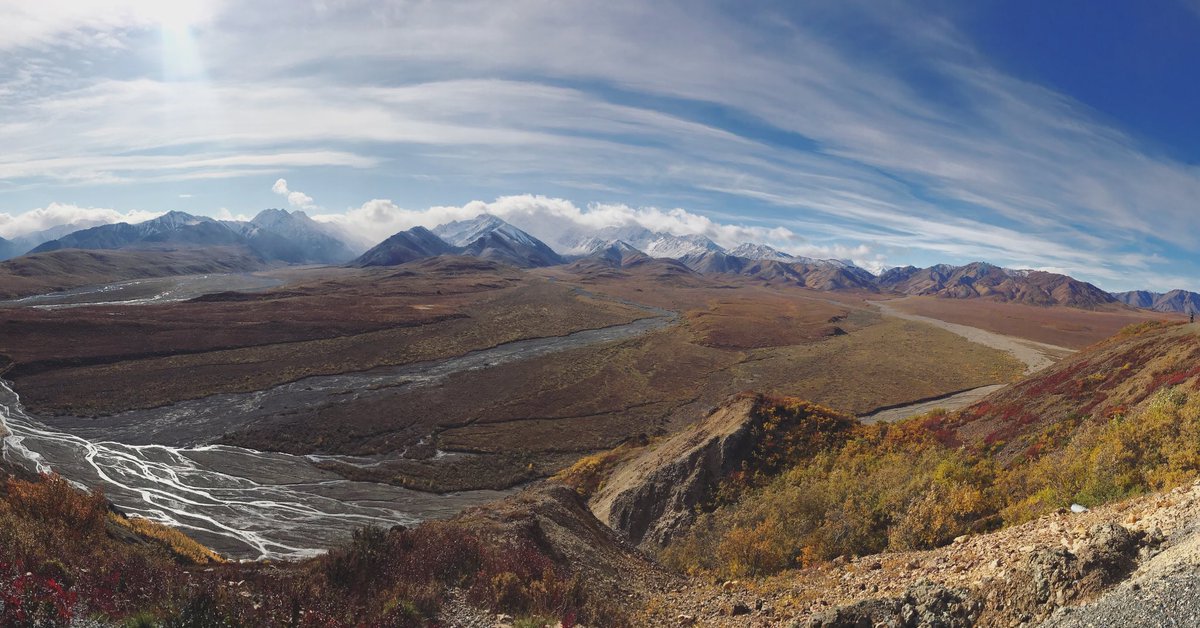 evelinruns's tweet photo. Fall looks a bit like this from the ever so lovely Polychrome Pass in @DenaliNPS. #findyourpark #denali100 https://t.co/XACuD28Ks6
