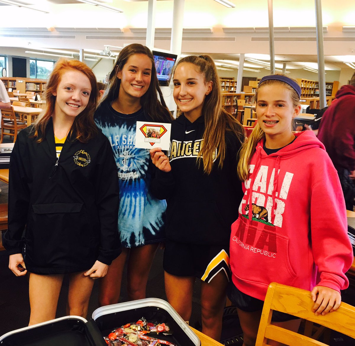 LHSbooklove's tweet photo. Breakout boxes=library orientation? Yes, please. Thanks @RSHSLibrary for the lesson! #connectedlancer #itswhatwedo #learninghappened https://t.co/duSSjJJpT7