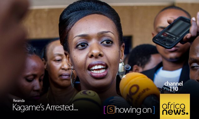 Entertale's tweet photo. Follow new developments on arrested critic Kagame in Rwanda on africannews ch 110 on entertale - https://t.co/FqAW3Onqxq #africa #tv https://t.co/iwD2iNw2yI