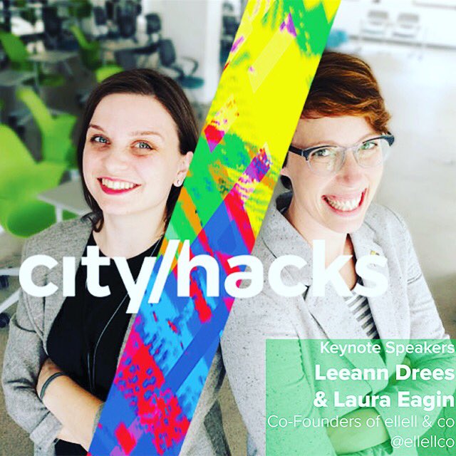 cityhacksgr's tweet photo. Leeann Drees + Laura Eagin Co-Founders of @ellellco @cityhacks Friday Keynote Speakers! Register Free https://t.co/57JJFcYqTW #GrandRapids https://t.co/QpK7HjCFzu