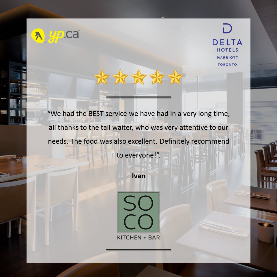With such encouraging words, our team strives to deliver better than the best! Always <a href="/SOCOKitchenBar/">SOCO Kitchen + Bar</a> ht.ly/3x3d30eW2NK