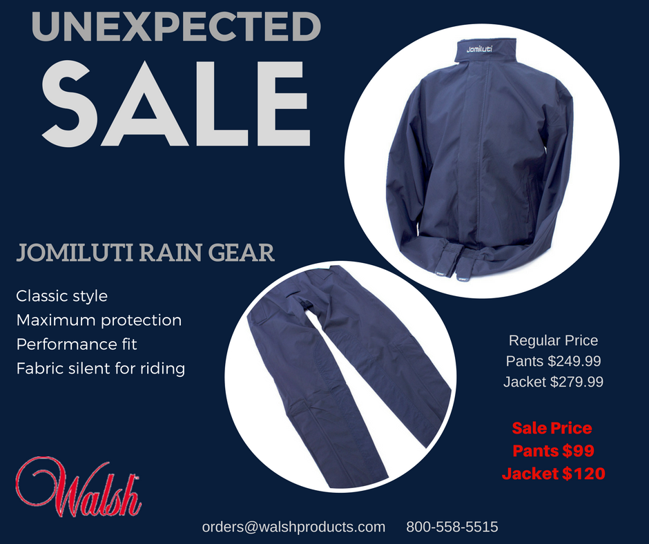 walshproducts's tweet photo. There is still time to get your hands on one of these rain suits at an amazing discount! Call or email to place your order. #WinwithWalsh https://t.co/KVeAplM0wq