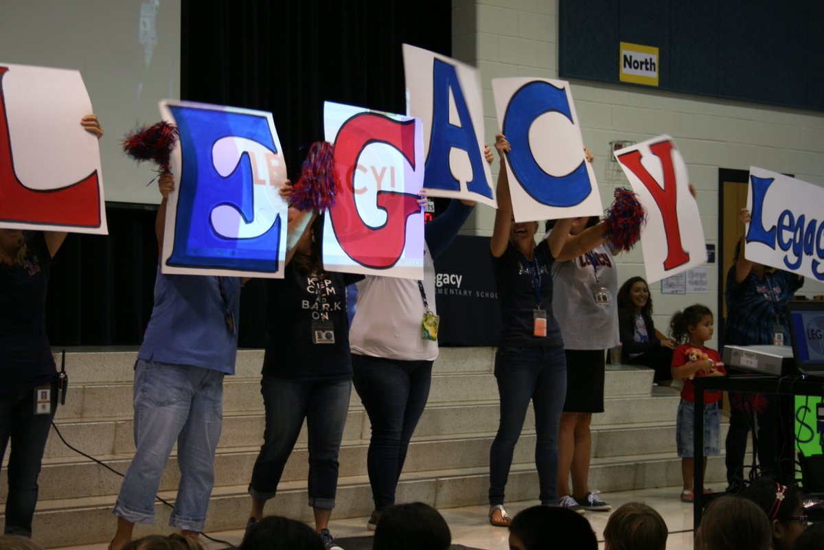 LCPSLegacy's tweet photo. We had an amazing pep rally to kick off the year this past Friday! #legacyschoolspirit #legacyes #BARKrules https://t.co/4G8WfOsjjc