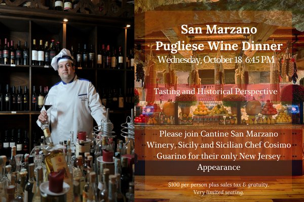 Undici11's tweet photo. Experience a unique Puglian dinner at Undici this fall! Join @SanMarzanoWines and  Chef Cosimo-Guarino for an evening of Sicilian culture! https://t.co/YVUJ1yRCoe