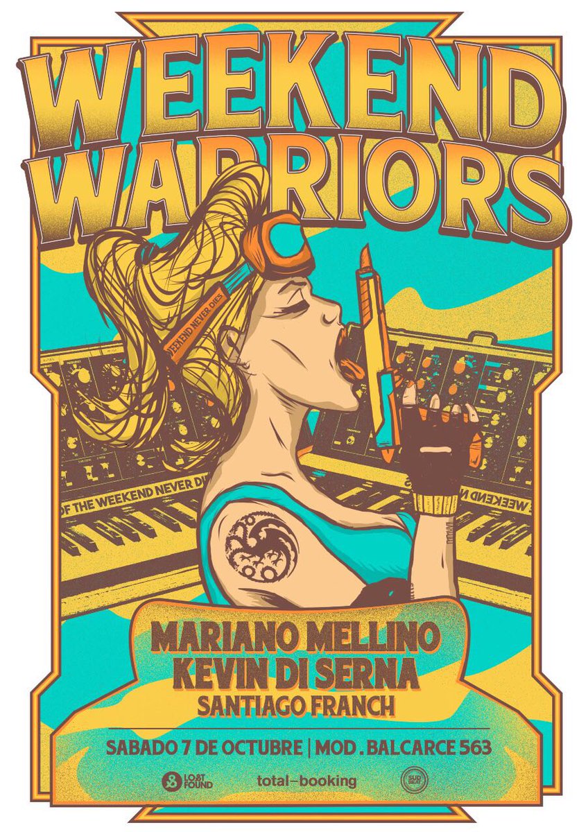 rocha_bow's tweet image. ENTRADAS A $300 AQUÍ

#WEEKENDWARRIORS
07/10 en M.O.D.

Línea Up:
- Mariano Mellino
- Kevin Di Serna
- Santiago Franch