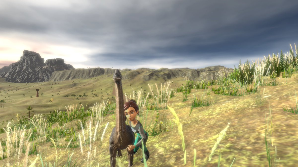 MissionKTGame's tweet photo. Have you ever wanted to have your own pet dinosaur? Well, you can in Mission KT!

#screenshotsaturday #gamedev #gamedevelopment #indiedev https://t.co/A82now86Gg