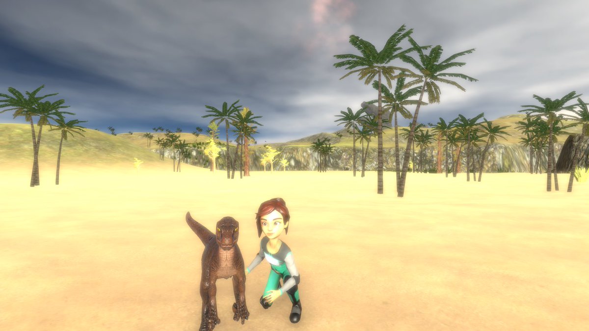 MissionKTGame's tweet photo. Have you ever wanted to have your own pet dinosaur? Well, you can in Mission KT!

#screenshotsaturday #gamedev #gamedevelopment #indiedev https://t.co/A82now86Gg