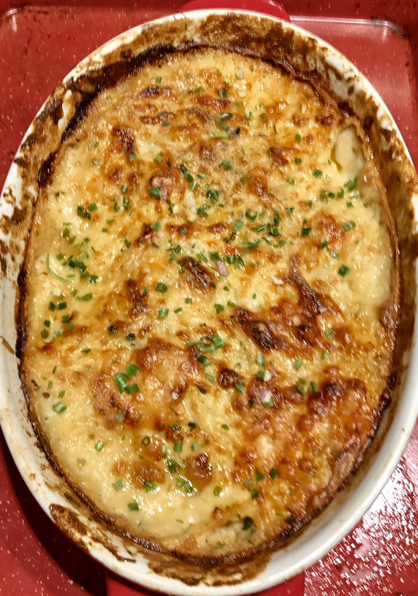 Happy belated Labor Day! Smoked chicken and creamy scalloped potatoes!