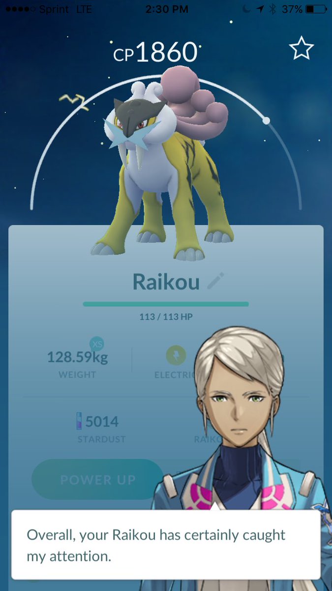 omcoolman's tweet photo. Caught my first legendary Pokémon today #Raikou #pokemongo #legendaryraid https://t.co/EIFJBHCheH