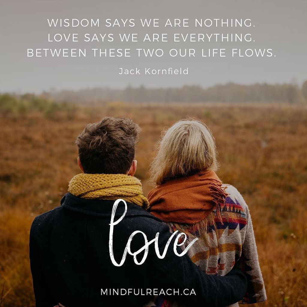 wisdom says we are nothing. ⠀
love says we are everything. ⠀
between these two our life flows.⠀
⠀
~Jack Kornfield
… ift.tt/2vJFxYZ