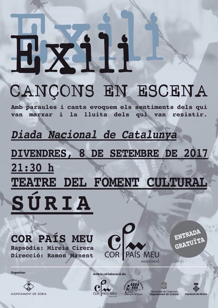 rosersuria's tweet photo. Divendres EXILIA'T a Súria! Posa't a la pell dels refugiats d'ahir i avui, i obre escletxes a l'esperança @AjdeSuria @CatorzeCat @CorPaisMeu https://t.co/RBGppu4K2H
