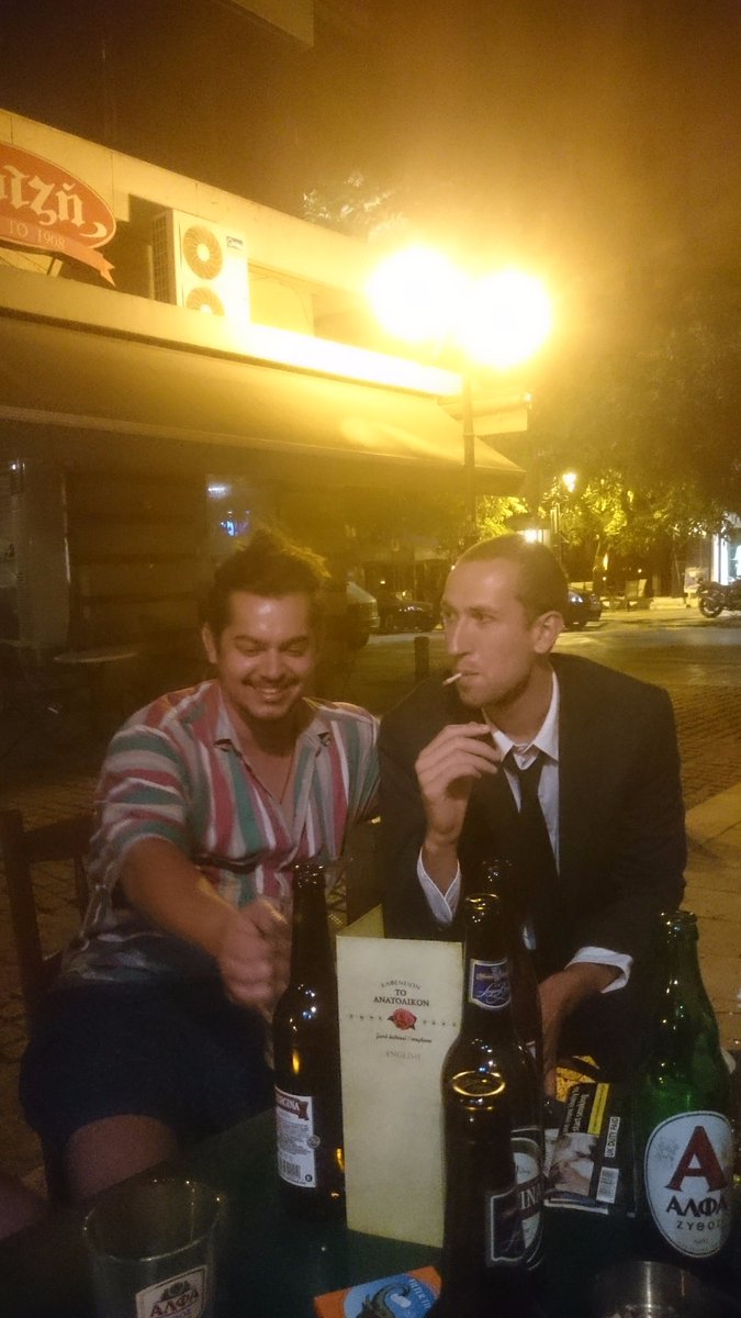 pricesproblems's tweet image. Couple of jars with the boss. Absolute scenes in Thessaloniki x CP