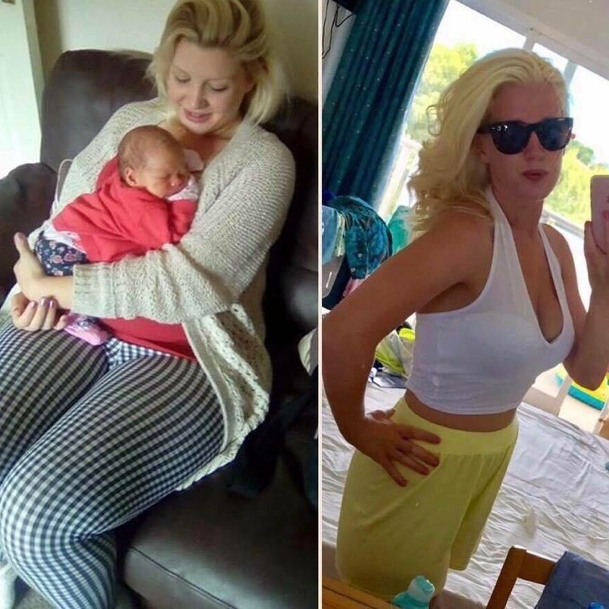 #MEGAAA transformation 😍 Tasha's results in just 4 months 🙊🙌 #BRONZEPLAN followed by the add-on of Boosters 🍍 From 14st ⬇ to 10st 👏🏼