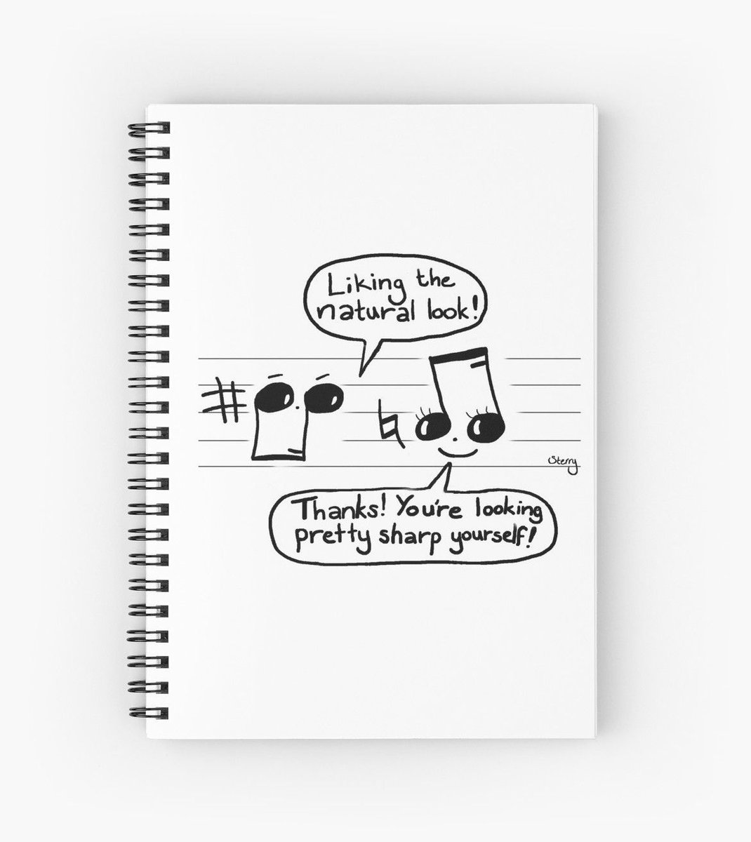 HannahSterry's tweet photo. I've just added these spiral notebooks to the Store. Hope you like them! #writing #gifts #music #jokes https://t.co/8g4TEdsv5h https://t.co/u2F6Jv54Z5