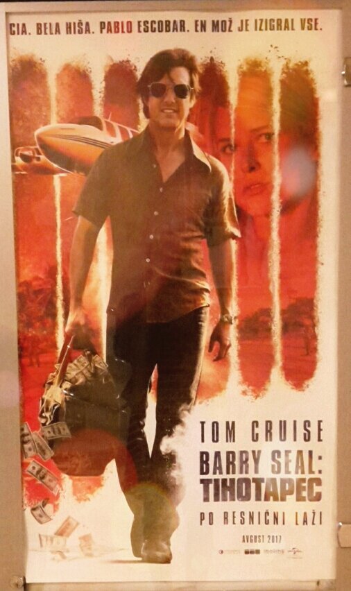 BettyStern4's tweet photo. my second movie at cozy kino komuna in #ljubljana was @AmMadeMovie @visitljubljana #TomCruise #classicmovieposters @Kololsej - hvala https://t.co/SABOKyBCrA
