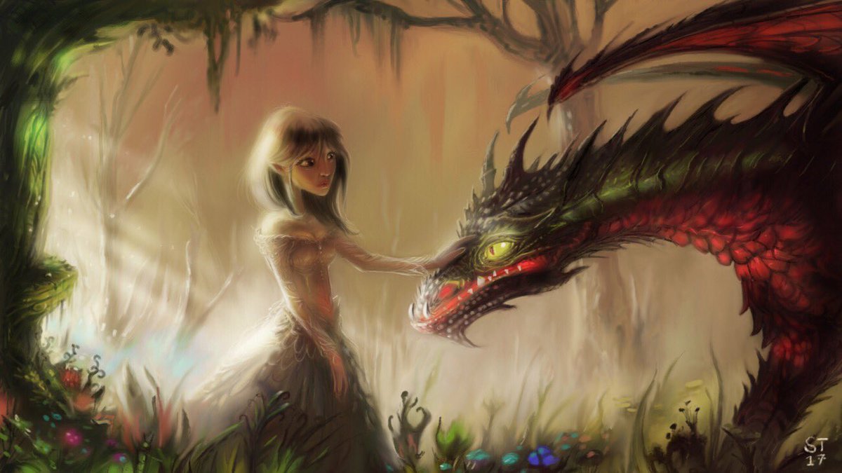 ThierrySchiel's tweet photo. Finished this one today. "Dragon Master" made with #InspireProApp https://t.co/ob3bW3sGx4