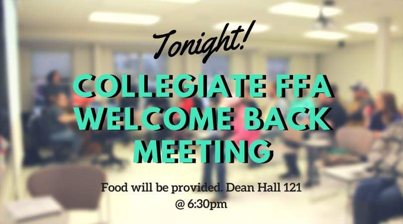 atucffa's tweet photo. TONIGHT: We will have the first meeting of the semester! Food will be provided, come to Dean 121 &amp; bring a friend. #ATUCFFA #WhenWeMeetWeEat https://t.co/vgjHJXxDMZ