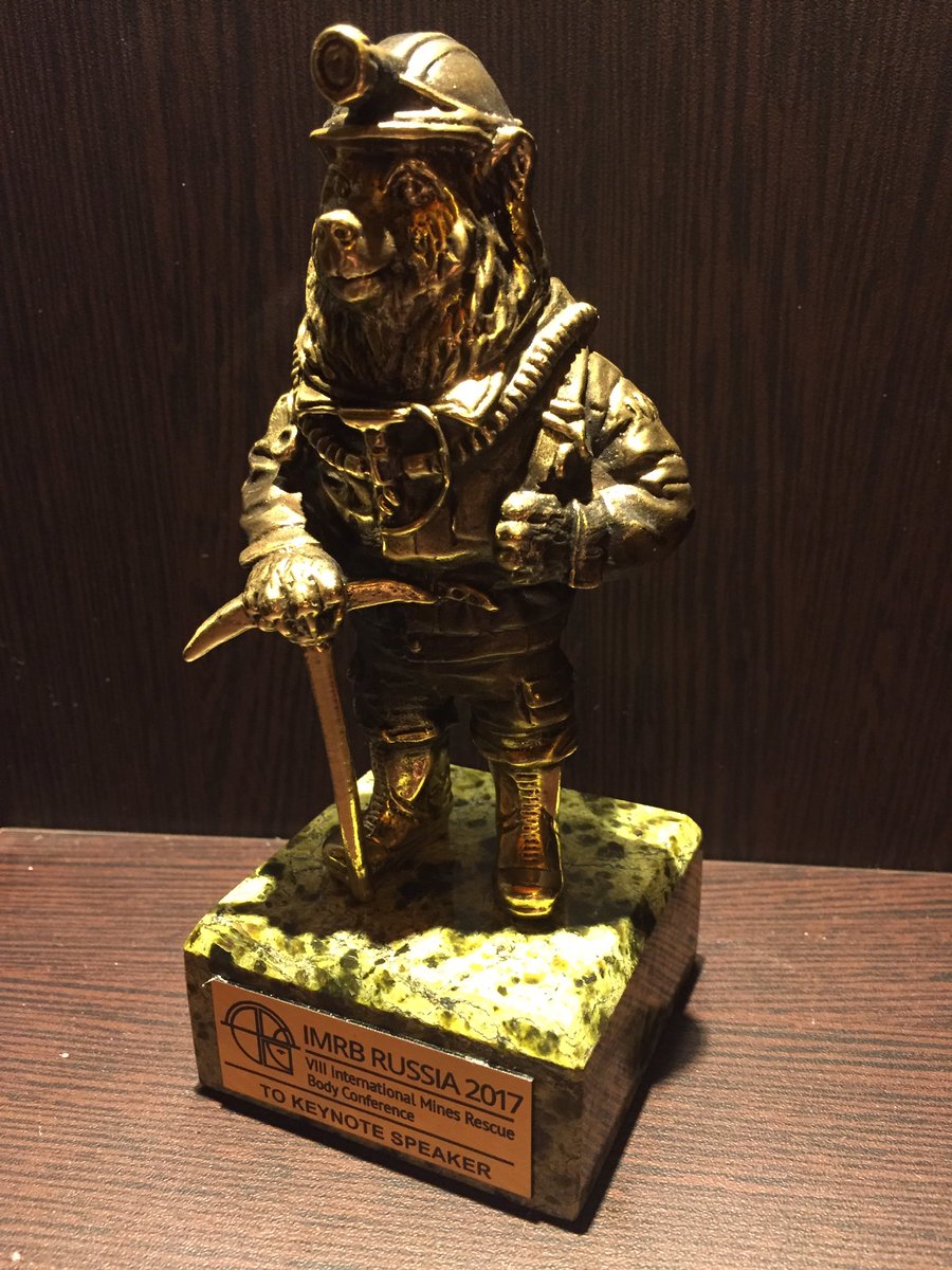 MineRescue_Ted's tweet photo. Russian Mine Rescue Bear? That's CAPTAIN Russian Mine Rescue Bear to you, comrade! #imrb2017 #SiberiaMineRescue #OntarioMineRescue https://t.co/Ov97BnRrJ3