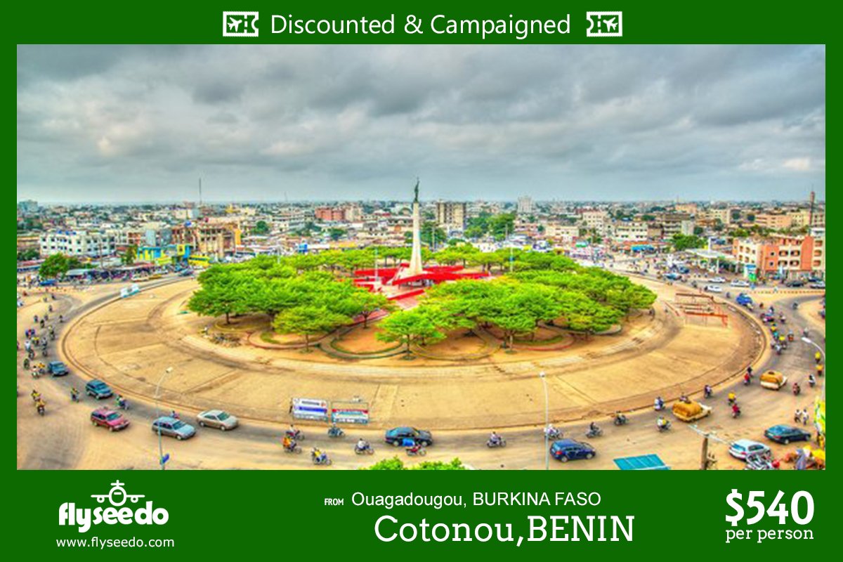 flyseedo's tweet photo. Welcome to Cotonou
For cheap plane ticket > https://t.co/nNY0N0ZTTN
https://t.co/xMoIKtjENX
#flyseedo #ticket #air #cheapairplaneticket https://t.co/Xm5uHrVy1D