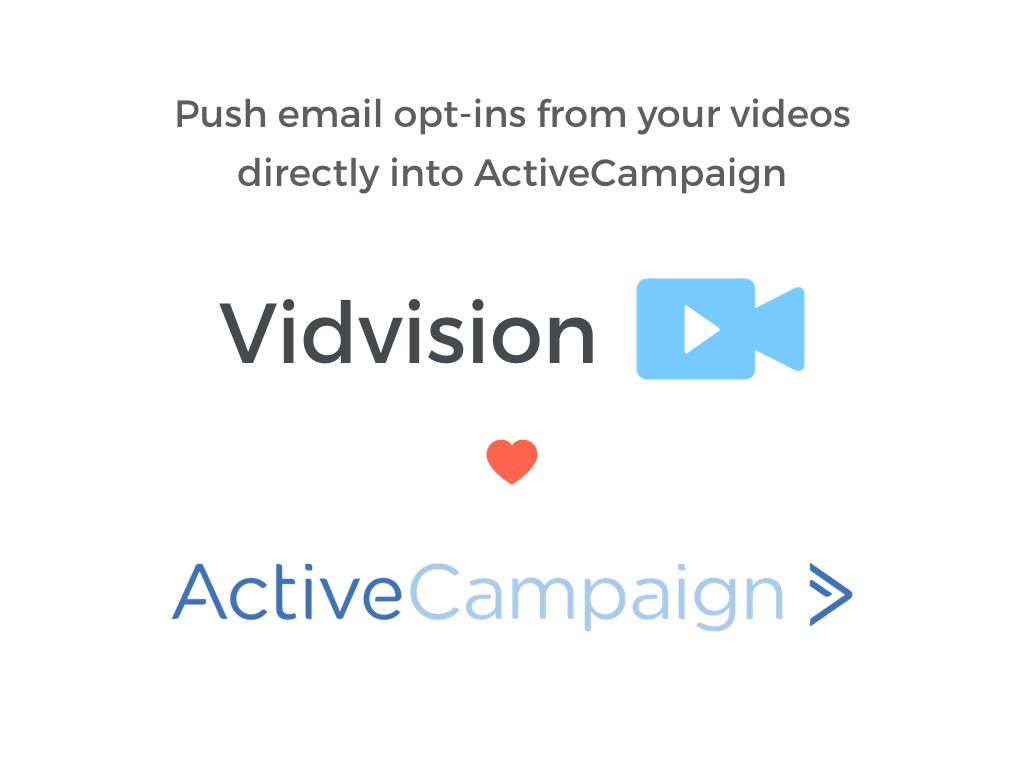 You requested it so we added it. Our integration with <a href="/ActiveCampaign/">ActiveCampaign</a>​ is now live! 🎉 bit.ly/getvidvision