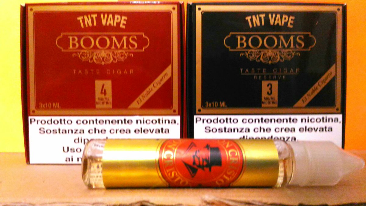 svaporito's tweet photo. Don Cristo e TNT Booms. Due tliquidi tabbacosi insuperabili su https://t.co/6ngKrFFbf2 

#svapo #svaporelax #svapotime # vape  #svapomania https://t.co/cJPeHqpuKX