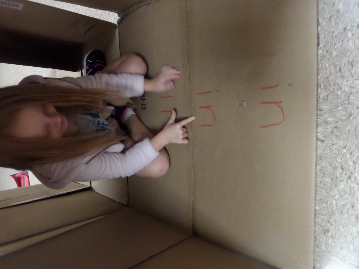 LeppanenShari's tweet photo. KDG Students Room 18 are on a scavenger hunt searching "in" box tunnels looking for their sight word "in". @RBElementary https://t.co/fFqY4Ip210