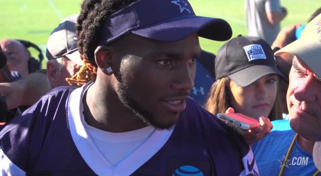 .<a href="/thejaylonsmith/">Jaylon Smith</a> wearing #ClearEyeView T-shirt, a #Cowboys beacon of positivity today/always. 'The past,' he said, 'is a bucket of ashes.'