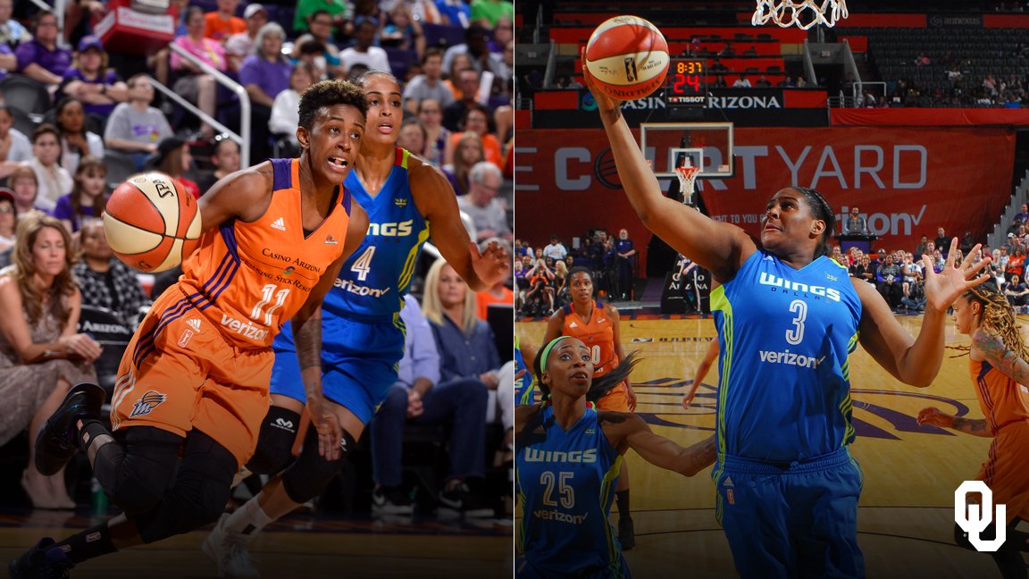 OU_WBBall's tweet photo. #ProSooners Courtney Paris and @justDROB are ready to make a championship run in the @WNBA
playoffs.
🖇: https://t.co/FBFzfkSX9p https://t.co/QiKJZc2AQ1