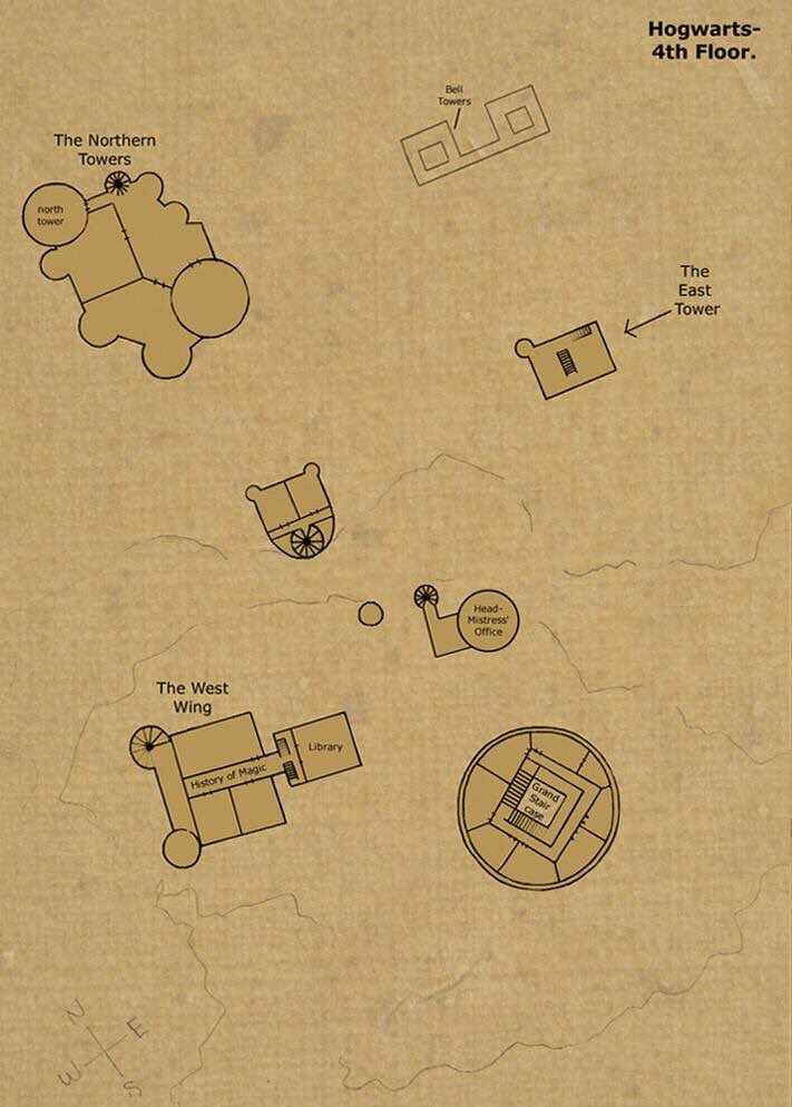 HogwartsIt's tweet photo. MAP OF HOGWARTS
The top four floors and towers. https://t.co/k4hO04IYUD