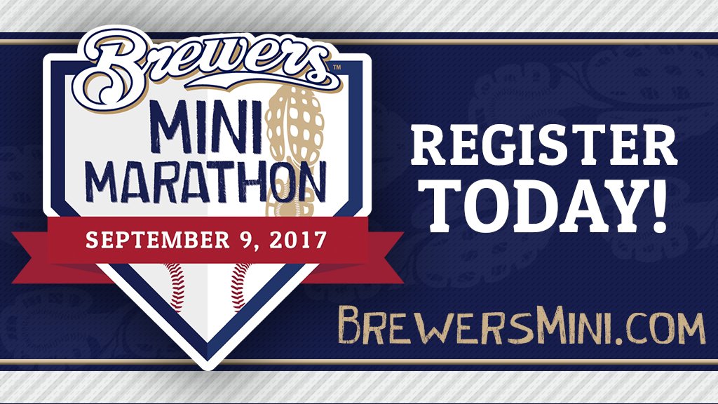 Last chance! Online registration for the #BrewersMini closes TONIGHT! Join us this Saturday for a half marathon, 10K or 5K!