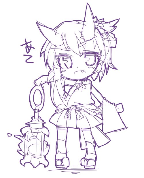 らふだよ #手癖で女の子を一人描いてください 