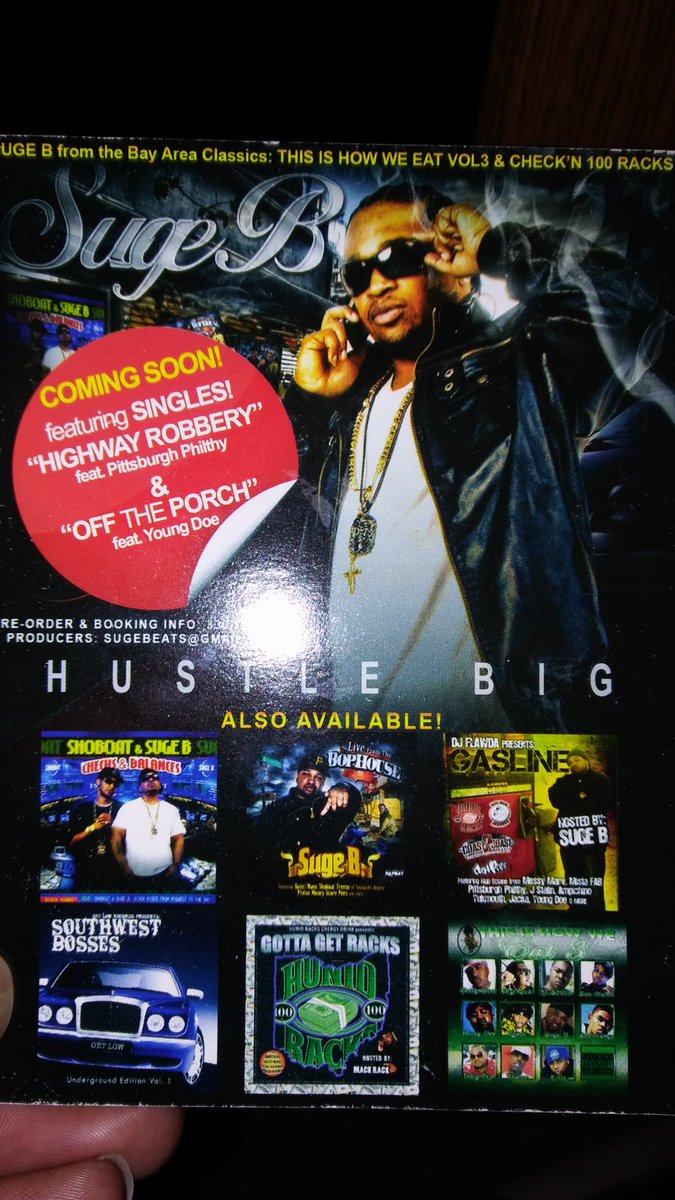 SUGE_B's tweet photo. Highly anticipated project on the way #HustleBIG coming soon also grab my other project on-line #SelfMadeFoLife #TheTownSupplier https://t.co/DgmkilDPJW