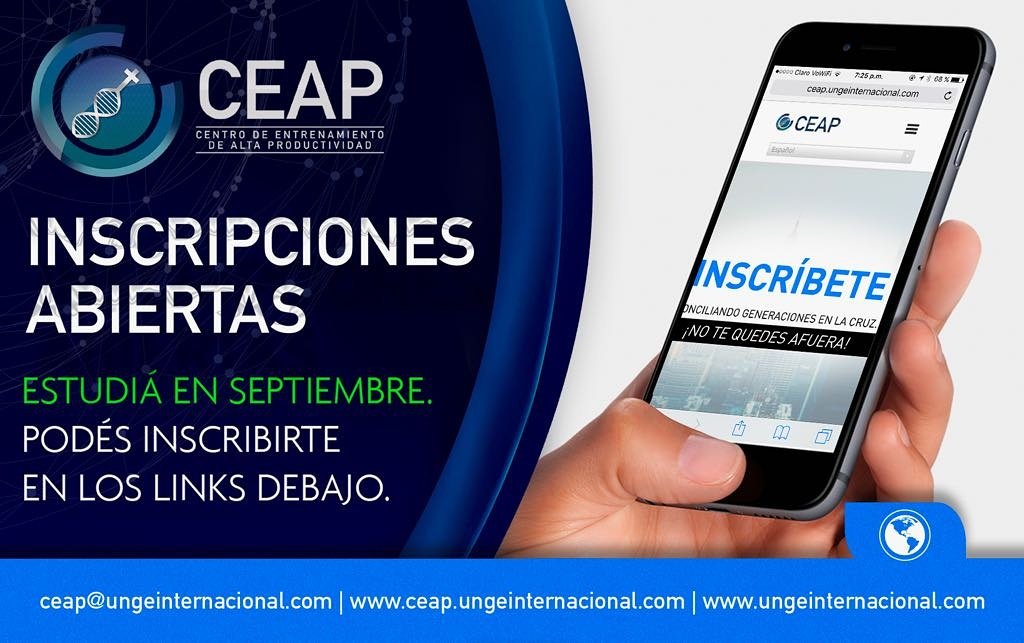 EApostolicaCEAP's tweet photo. En septiembre iniciamos un nuevo ciclo lectivo del #CEAP2017 
Para más info https://t.co/pLQpooKDRm o por mail a ceap@ungeinternacional.com https://t.co/yP5Oq6bvkZ