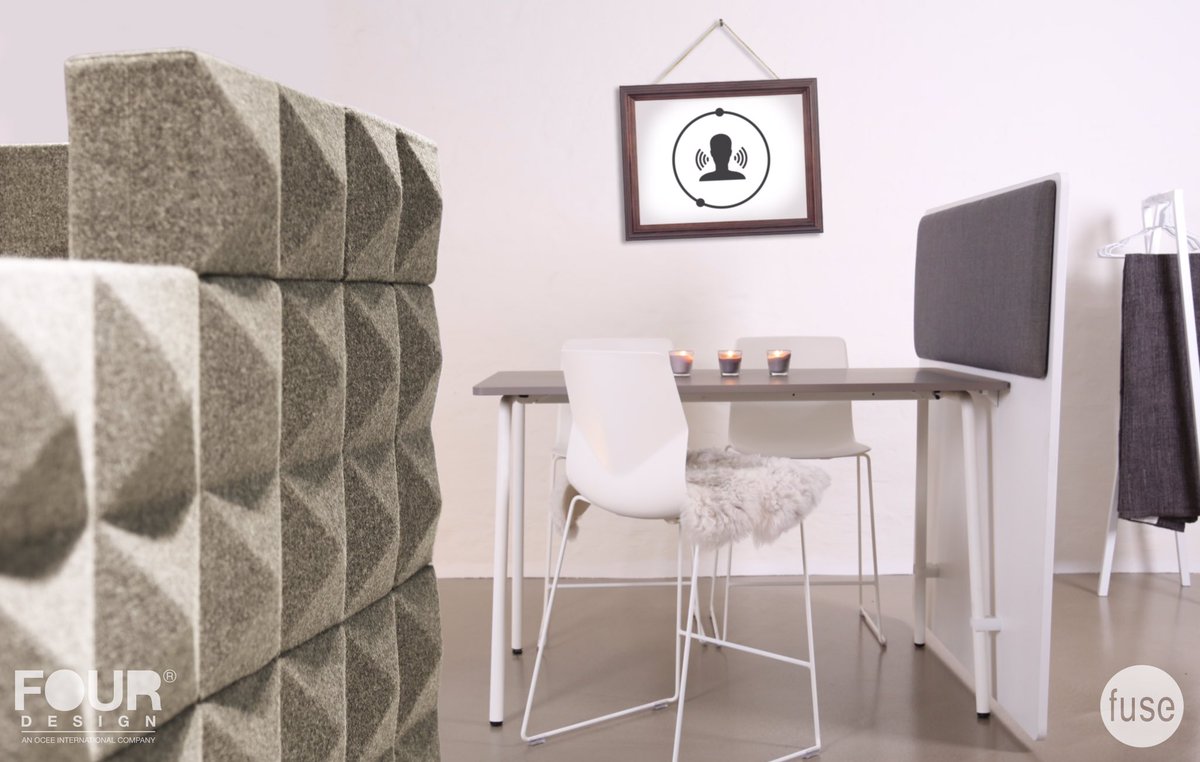 fusefurniture's tweet photo. No need to #shhh in the office with #Fabricks and #RnR #acoustics by @fourdesign. #fourreal90 #foursure90 #ocee #fourdesign #fuse #design https://t.co/GQSb3A4HiA