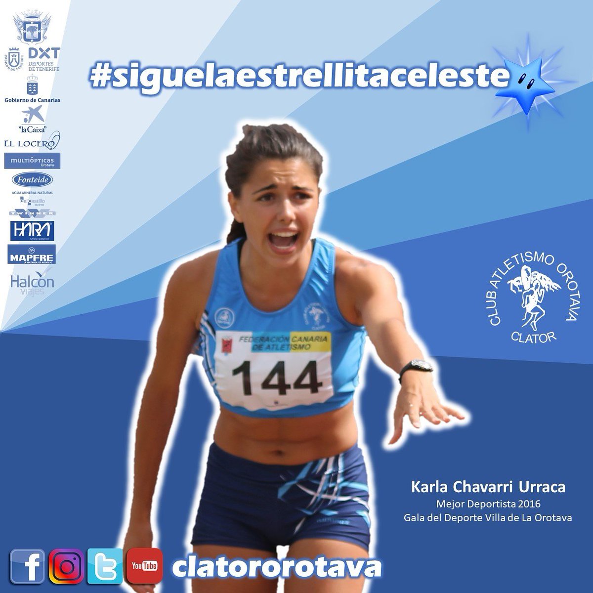 ClatorOrotava's tweet photo. No podemos estar más orgullos@s de nuestro equipo femenino, y como siempre, nos darán muchas alegrías. ♀💪🏆

#siguelaestrellitaceleste https://t.co/UzPrGjDQBh
