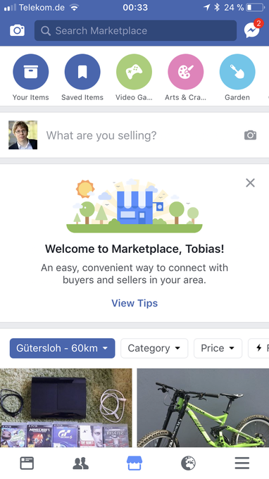 Oh god @facebook, what have you done now? Or is this just an A/B test? #FacebookMarketplace https://t<a class="tags" href="/tag/facebook">@facebook</a><a href="/tag/facebookmarketplace"class="tags"><span>#facebookmarketplace</span></a>