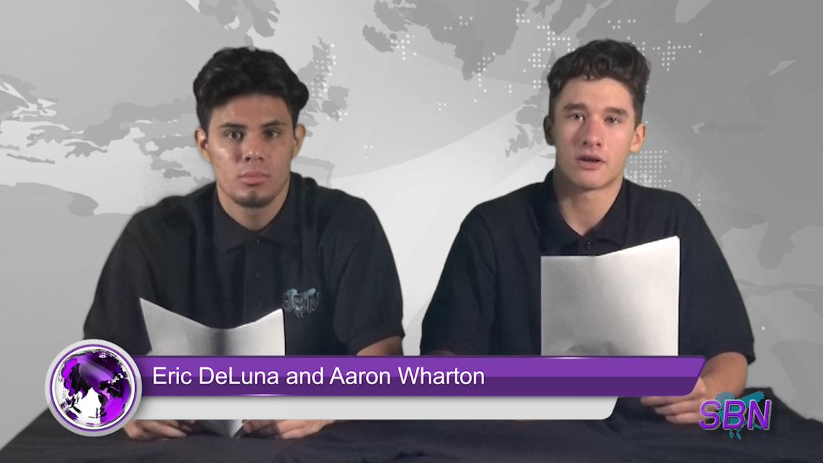 SBNNewsLV's tweet photo. Anchors Eric DeLuna and Aaron Wharton are your hosts for tomorrow's broadcast of SBN News. Don't forget to tune in, Silverado! #HawkRising https://t.co/OdL3xjG2dI