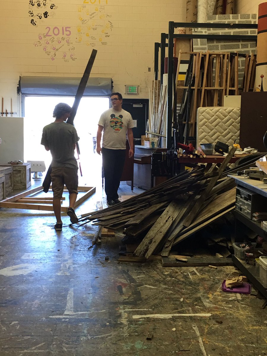 CViewTheatre's tweet photo. Les Mis-the magic is starting to happen behind the scenes! https://t.co/0z4Kos0hiP