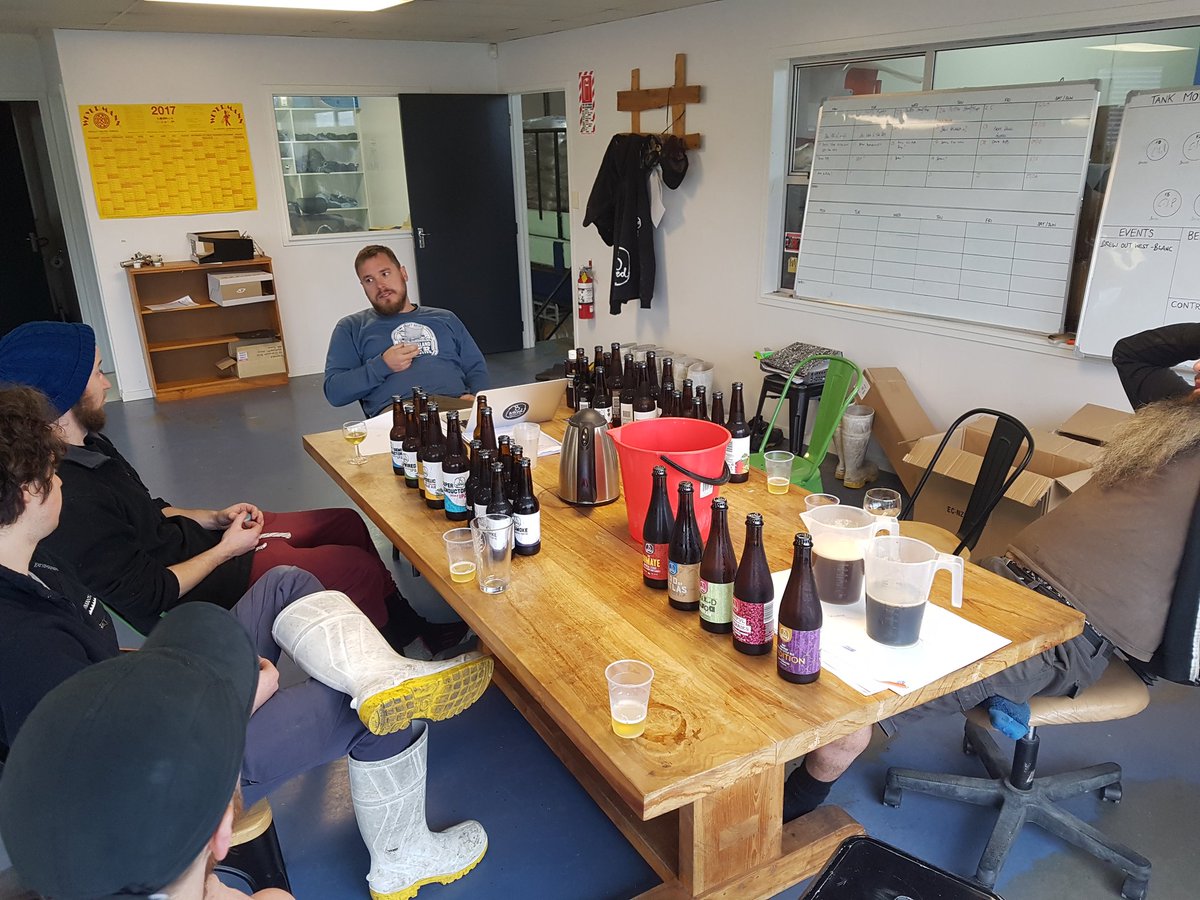 It's a hard day at work today tasting for beer entries into <a href="/BrewersGuildNZ/">Brewers Guild of NZ</a> awards