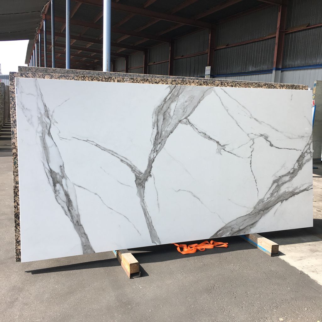 StonevilleUSA's tweet photo. New Forza #Porcelain 12mm slabs in stock! 3 Marble styles: #Statuario, #Calacatta, &amp; #Arabescato. Great for #walls, #floors, &amp; #countertops! https://t.co/b8G1LVg2Gb