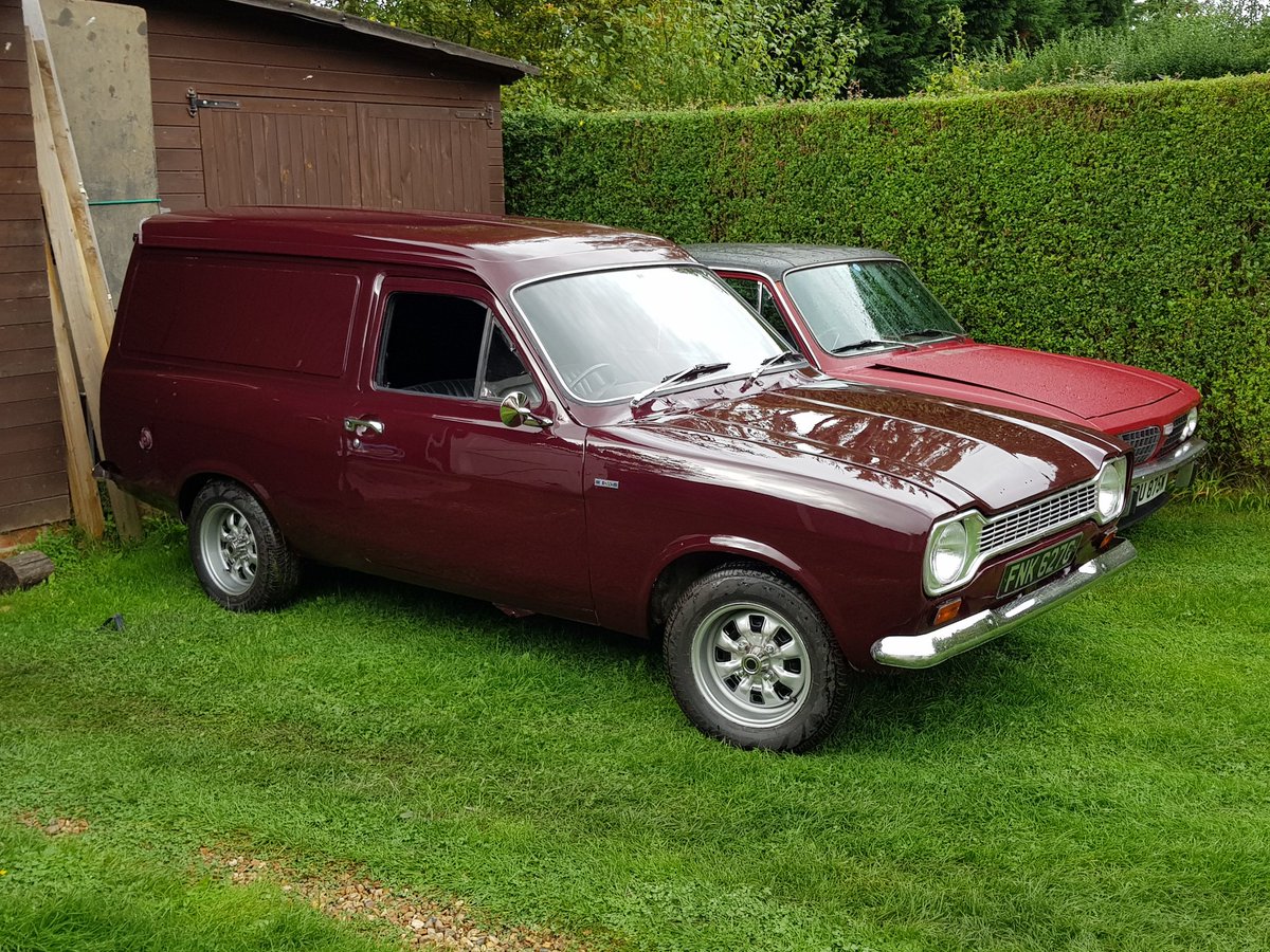 Autoprideuk's tweet photo. Nice little Mk1 Escort Van finished and ready for test. https://t.co/LiE1DcTM5v