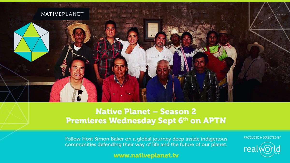 NativePlanetTV's tweet photo. @NativePlanetTV Season 2 – the fight for mother earth, premieres this week across Canada on @APTN .  Check your local listings. https://t.co/ZnydXqroU0
