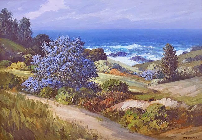 KargesFineArt's tweet photo. Enjoying the beautiful Northern California late #Summer weather? Spectacular day in Carmel, it looks just like THIS! #art #visualvacation https://t.co/8d4YKumPbN