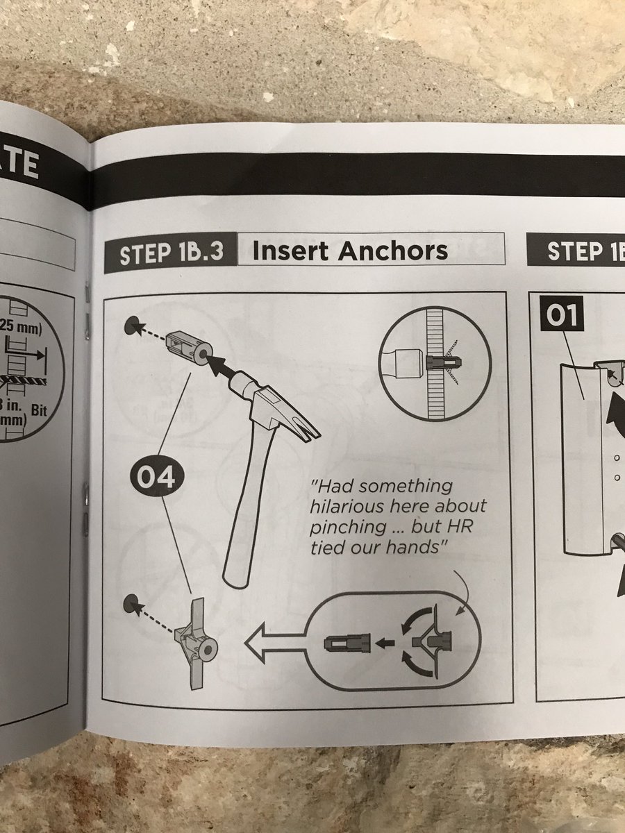 been building a lot of furniture lately since we moved. Only <a href="/echogear/">Echogear</a> instructions made me smile 😁