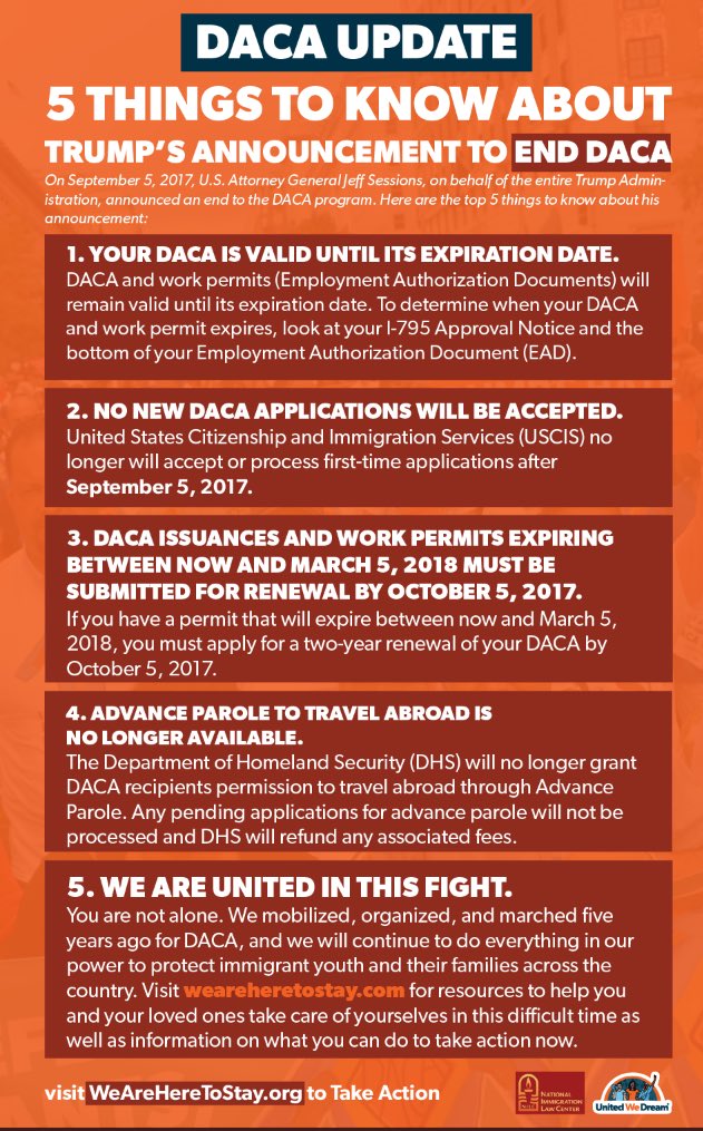 IndivisibleMV's tweet photo. Important. Retweet!  @Indi_Bing @cazcalltoaction  @MC_CTA @IndivisibleNY22   @ResistanceCNY @ChenangoChange #DACA #DreamAct #DefendDREAMers https://t.co/ah1Rgbvv48