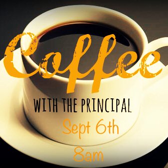 Stop by Eagle Elementary for coffee with Mr. Foreman tomorrow.