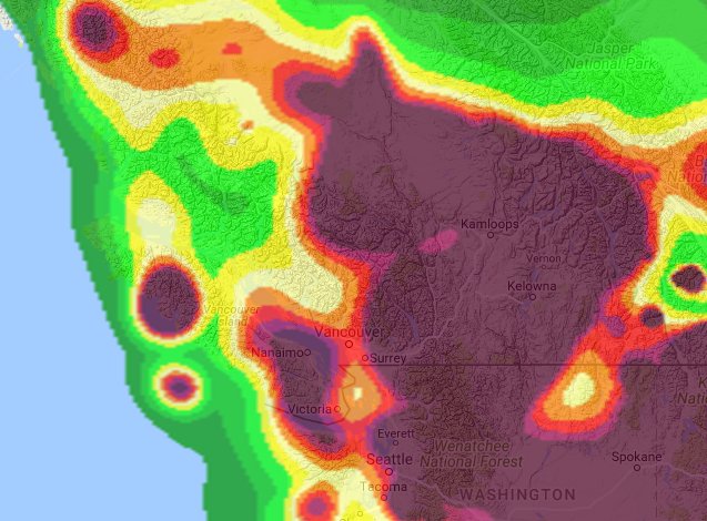 It's a bit smokey once again in parts of BC.  Here are some tips if you plan on training in these conditions: csipacific.ca/general-recomm…